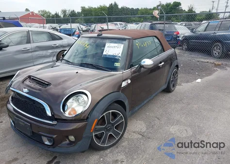2011 Mini Cooper S S из США, поврежденный, VIN WMWZP3C50BTX84044